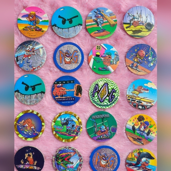 Vintage 1994 & 1995 POGS Set of 26 - Picture 2 of 4